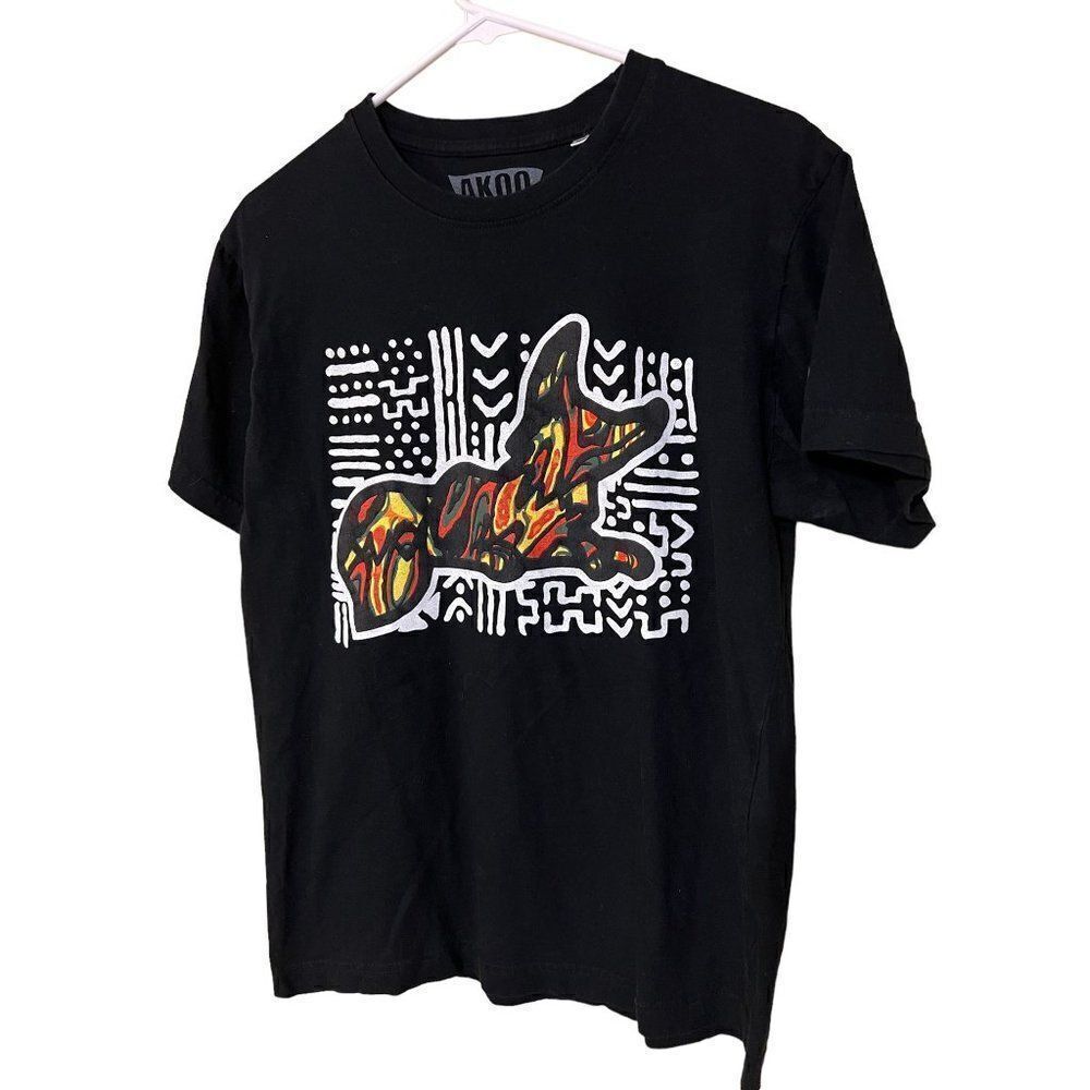 AKOO Men's BHM Quest Snobby Short Sleeve Black Medium Shirt